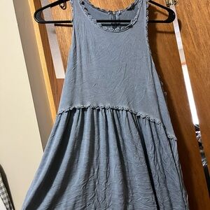 Blue/Grey Sleeveless tank top
